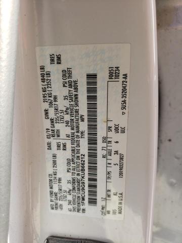 2019 FORD ESCAPE SE 1FMCU9G97KUB66212