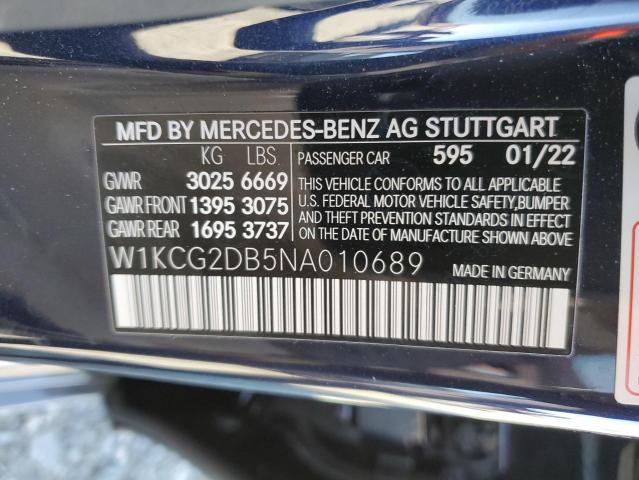 2022 MERCEDES-BENZ EQS SEDAN - W1KCG2DB5NA010689