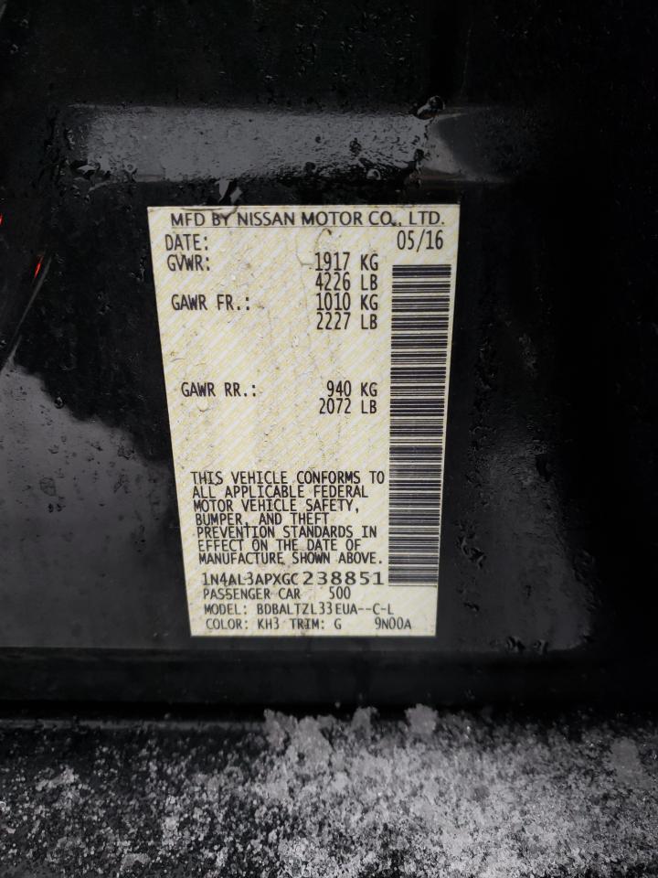 1N4AL3APXGC238851 NISSAN ALTIMA 2016