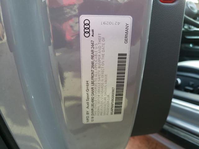 2019 AUDI RS5 - WUAPWAF56KA900987