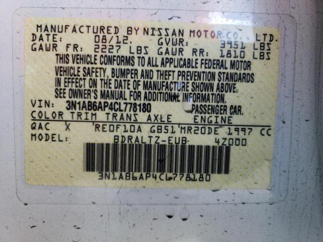 3N1AB6AP4CL778180 Nissan SENTRA 2.0
