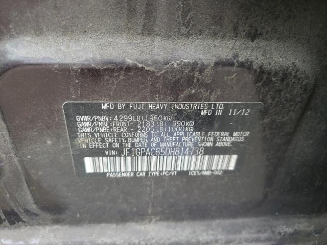 JF1GPAC65DH814738 Subaru Impreza Premium