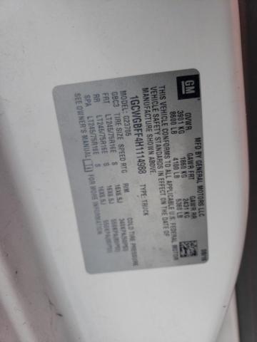 2017 CHEVROLET EXPRESS G2 - 1GCWGBFF4H1114988