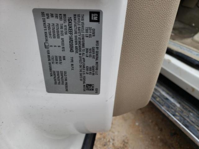 1GKUKEEF1AR200943 GMC YUKON DENALI