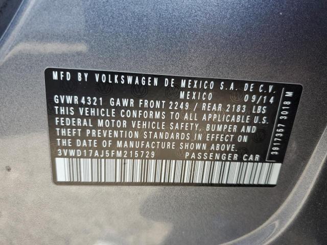 2015 VOLKSWAGEN JETTA SE - 3VWD17AJ5FM215729