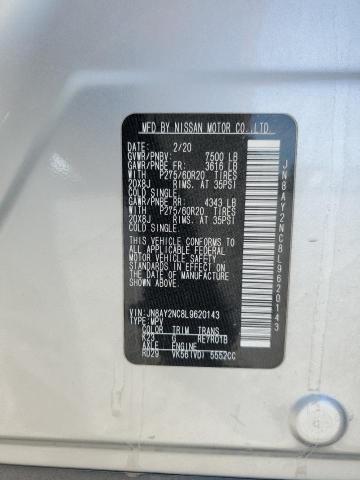 2020 NISSAN ARMADA SV - JN8AY2NC8L9620143