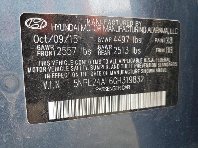 VIN 5NPEC4AC5DH523648 2016 HYUNDAI SONATA no.12