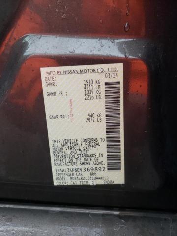 1N4AL3AP8EN369892 Nissan ALTIMA 2.5