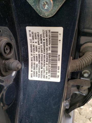 2016 HONDA CIVIC EXL - 19XFC1F72GE016925