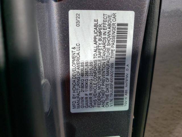 2022 ACURA TLX TECHNO - 19UUB5F4XNA001999