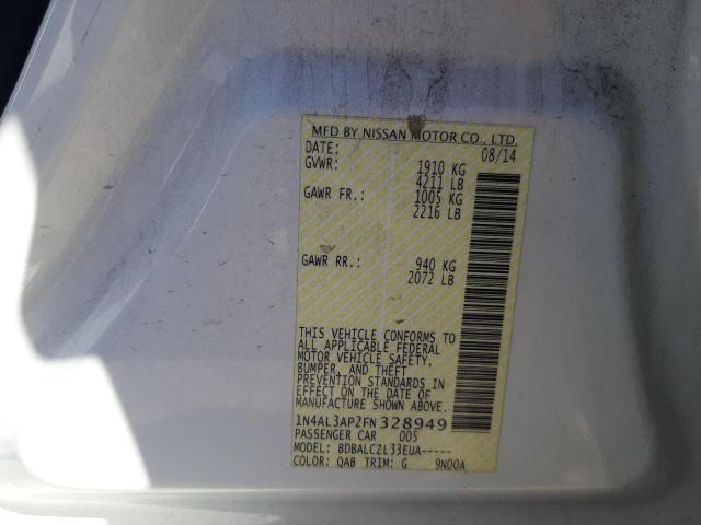 1N4AL3AP2FN328949 Nissan ALTIMA 2.5