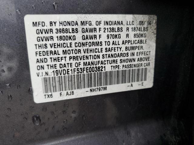 19VDE1F53FE003821 Acura Ilx 20 Premium