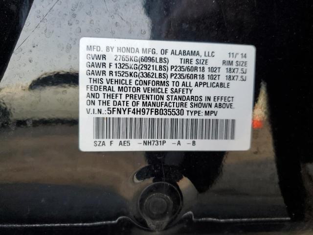 2015 HONDA PILOT TOUR - 5FNYF4H97FB035530