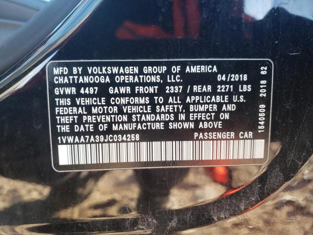 2018 VOLKSWAGEN PASSAT S - 1VWAA7A39JC034258