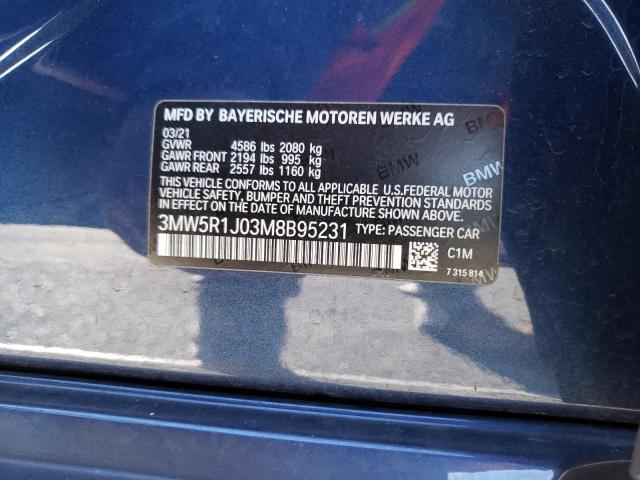 2021 BMW 330I - 3MW5R1J03M8B95231