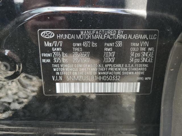 2017 HYUNDAI SANTA FE S 5NMZU3LB1HH050332