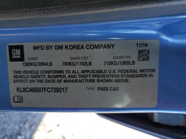 2015 CHEVROLET SPARK KL8CA6S97FC729217