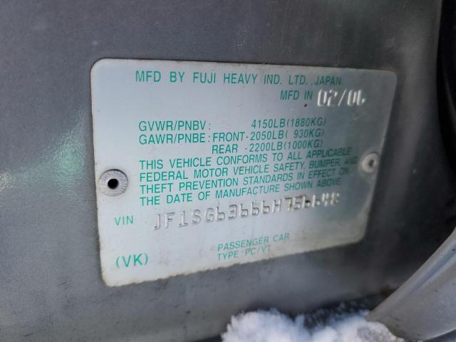 JF1SG63666H756648 Subaru Forester 2.5x