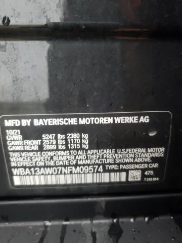 2022 BMW M440XI GRA WBA13AW07NFM09574