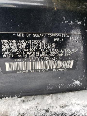 2018 SUBARU WRX STI LI - JF1VA2T67J9823459