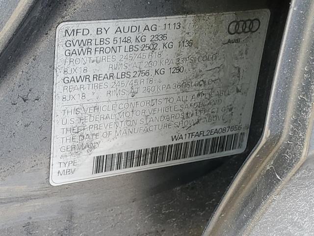 VIN WA1TFAFL2EA087656 2014 Audi A4, Premium no.12