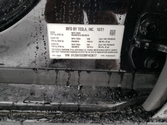 2021 TESLA MODEL S - 5YJSA1E53MF453617