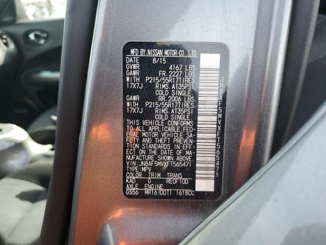2015 NISSAN JUKE S - JN8AF5MVXFT565471