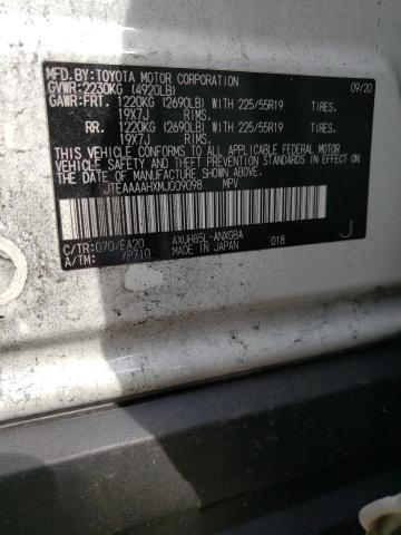 2021 TOYOTA VENZA LE - JTEAAAAHXMJ009098