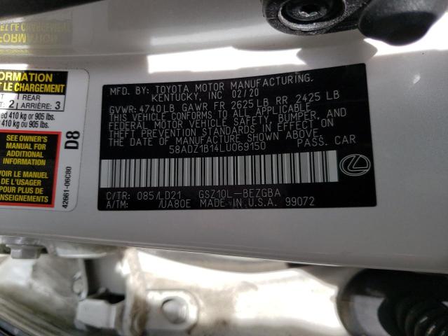 2020 LEXUS ES 350 58ADZ1B14LU069150