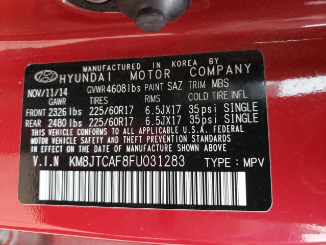 2015 HYUNDAI TUCSON GLS - KM8JTCAF8FU031283