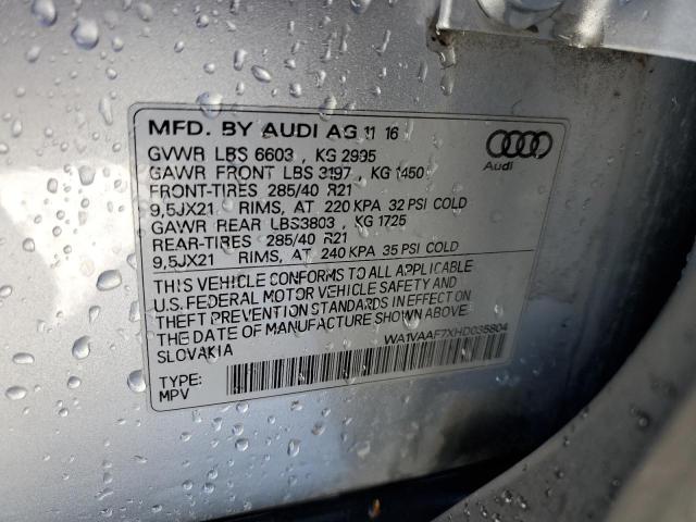 2017 AUDI Q7 PRESTIG - WA1VAAF7XHD035804