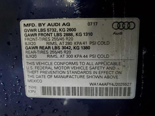 2018 AUDI SQ5 PREMIU - WA1A4AFY4J2025527