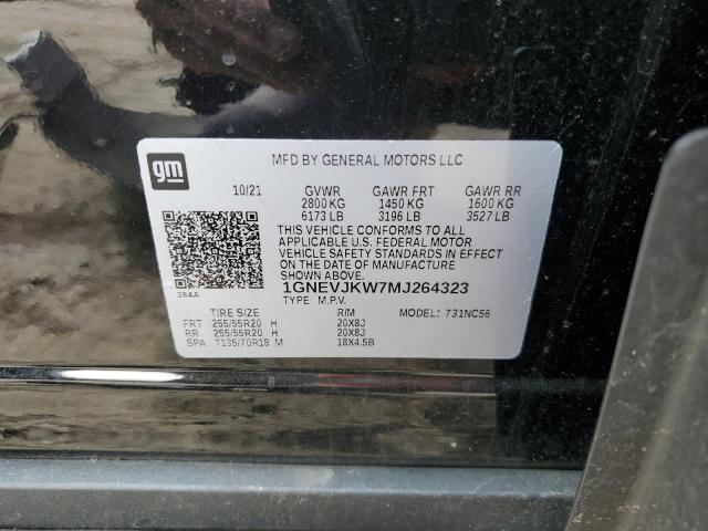 2021 CHEVROLET TRAVERSE R 1GNEVJKW7MJ264323