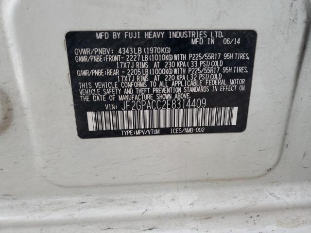 JF2GPACC2E8314409 Subaru Xv Crosstrek 2.0 Premium