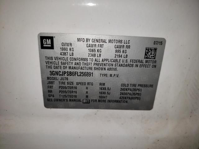 2015 CHEVROLET TRAX 1LS - 3GNCJPSB6FL256891