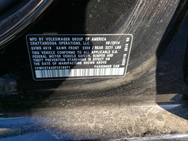 2015 VOLKSWAGEN PASSAT SEL - 1VWCS7A32FC015371