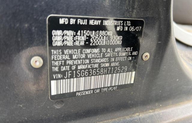 JF1SG63658H712529 Subaru Forester 2.5x