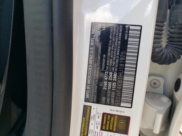 2017 MERCEDES-BENZ C 300 4MAT - 55SWF4KB1HU181975