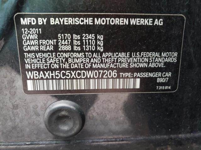 WBAXH5C5XCDW07206 BMW 528 XI