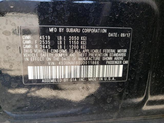 4S3BNAF60J3011866 Subaru Legacy 2.5i Premium