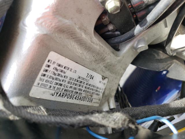 2005 YAMAHA FJR1300 A JYARP09E45A001358