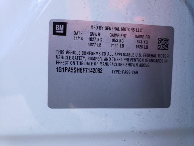 2015 CHEVROLET CRUZE LS - 1G1PA5SH6F7142082