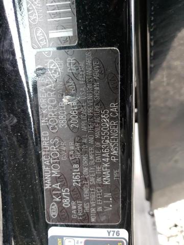 KNAFK4A63G5509265 KIA FORTE LX