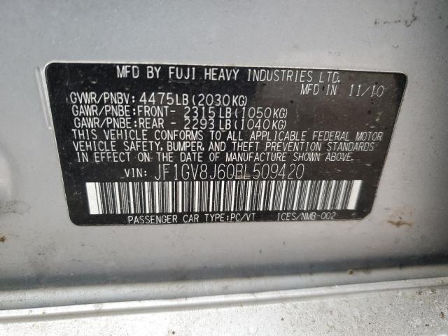 JF1GV8J60BL509420 Subaru Impreza Wrx Sti