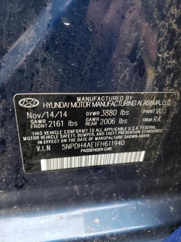 2015 HYUNDAI ELANTRA SE - 5NPDH4AE1FH611940