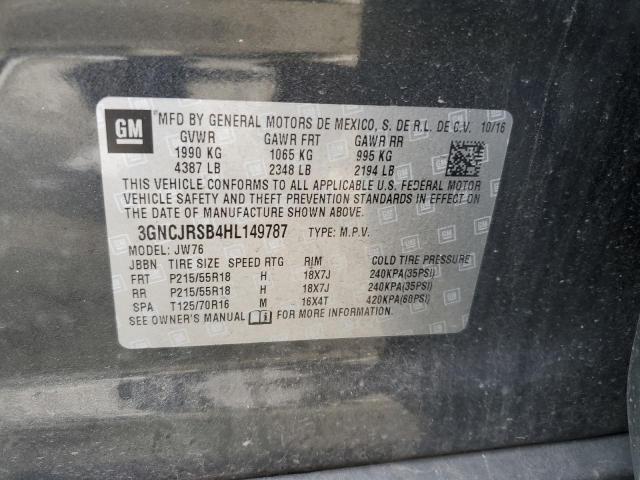 2017 CHEVROLET TRAX PREMI - 3GNCJRSB4HL149787