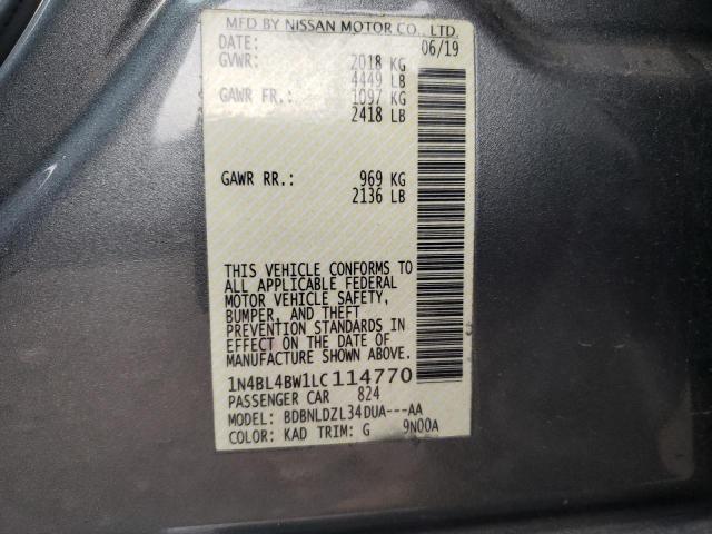 1N4BL4BW1LC114770 Nissan ALTIMA S