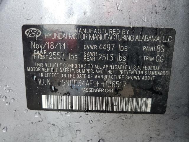 2015 HYUNDAI SONATA SPO 5NPE34AF9FH136517