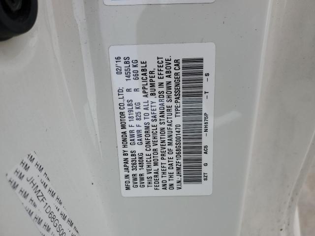 2016 HONDA CR-Z EX - JHMZF1D68GS001470