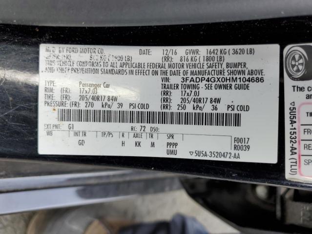 2017 FORD FIESTA ST - 3FADP4GX0HM104686